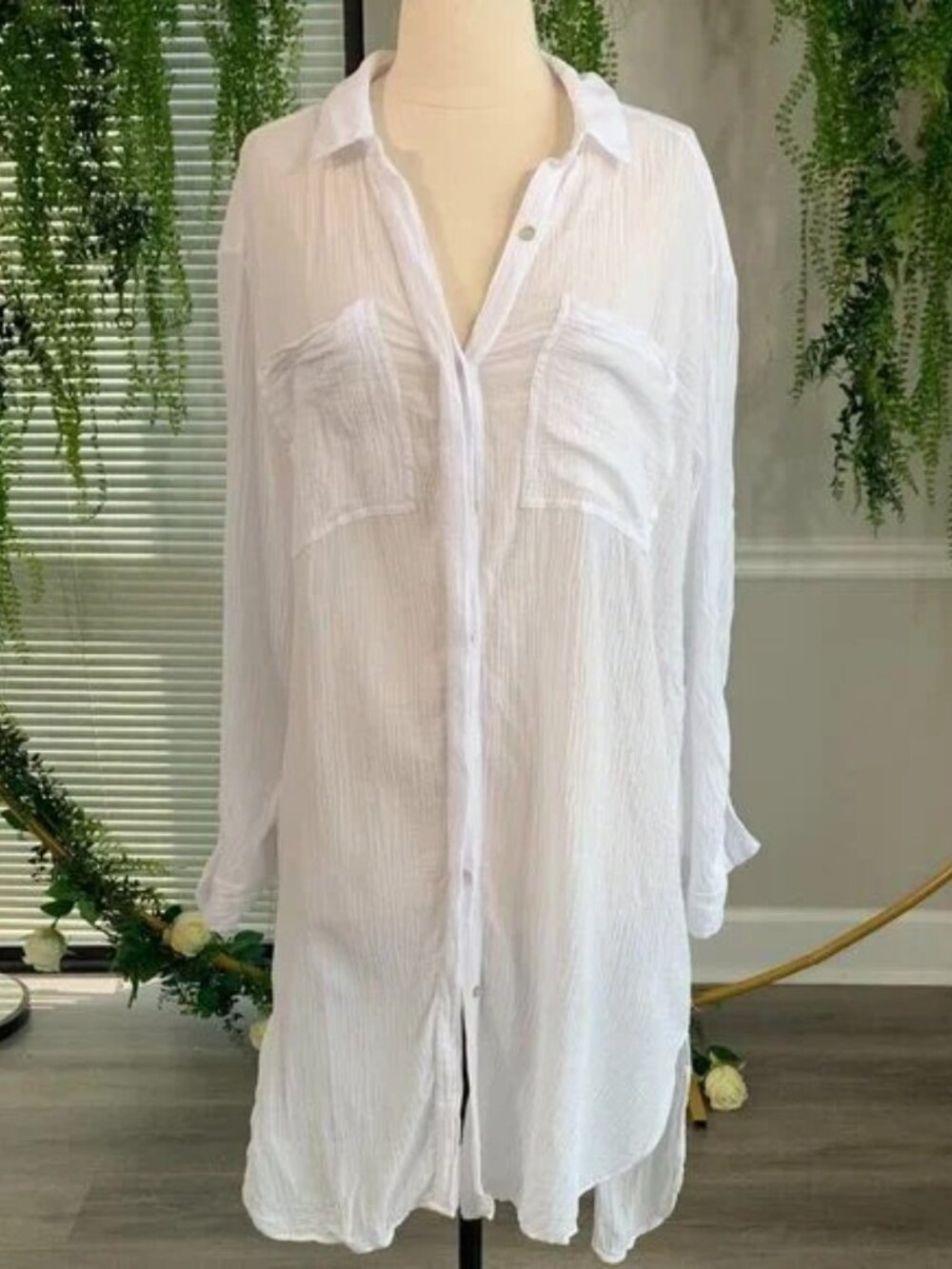 Beach Basics | Crinkle Twill Beach Shirt